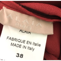 Alaïa Red Knit Gown