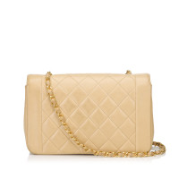 Chanel Diana Leer in Beige