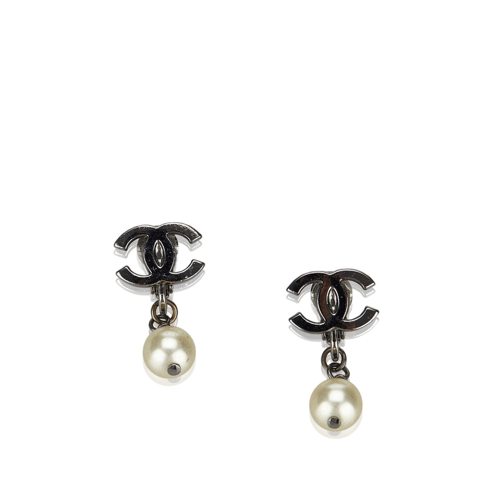 Chanel Orecchini pendenti con perla in oro