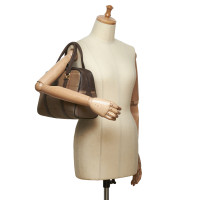 Burberry Plaid Canvas Handbag