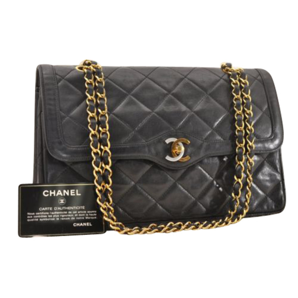 Chanel Lamb Skin Matelasse dubbele ketting schouder tas