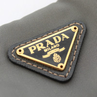 Prada Prada Grey Silk Pochette Tasche