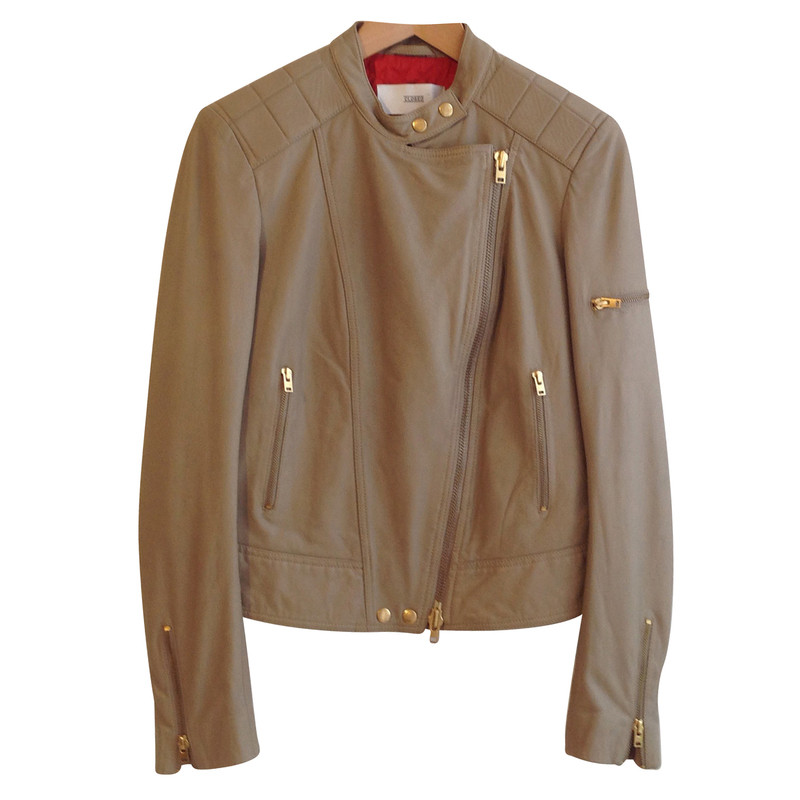 Closed Leather jacket in beige 