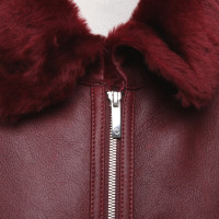 Laurèl Jacket/Coat Fur in Bordeaux