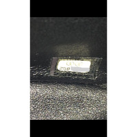 Chanel Mini Überschlagtasche - Schwarzes Lammfell Leder