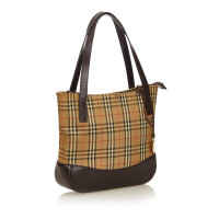 Burberry Plaid Canvas Handbag