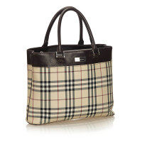 Burberry Geruite Canvas handtas