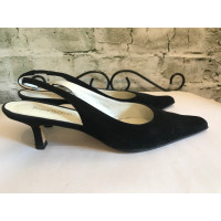 Russell & Bromley Slingbacks in pelle scamosciata nera