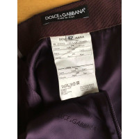 Dolce & Gabbana Gonna midi in velluto bordeaux.