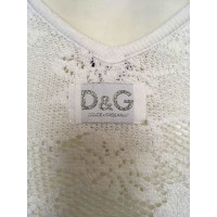 D&G Top bianco di broderie.