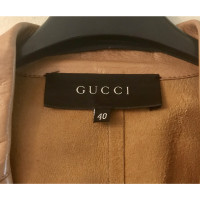 Gucci Camelkleurige leren jas