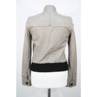 Reiss Veste en cuir gris