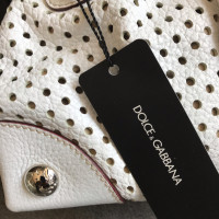 Dolce & Gabbana Perforated white bag