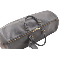 Louis Vuitton Keepall 55 Leer in Zwart