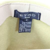 Etro Etro Green Silk Lapin Hat