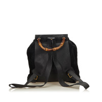 Gucci Bamboo Suede Drawstring Backpack
