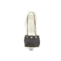 Chanel Suede Matelasse Double Chain Shoulder Bag