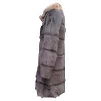 Dorothee Schumacher Goat fur coat with Possum collar