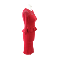 Karen Millen Schede jurk in rood