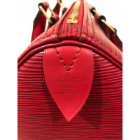 Louis Vuitton Speedy 25 Leer in Rood
