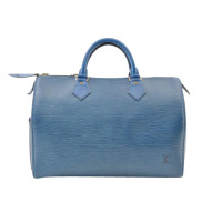 Louis Vuitton Speedy 30 Leer in Blauw