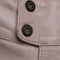 Sly 010 Leather pants in beige
