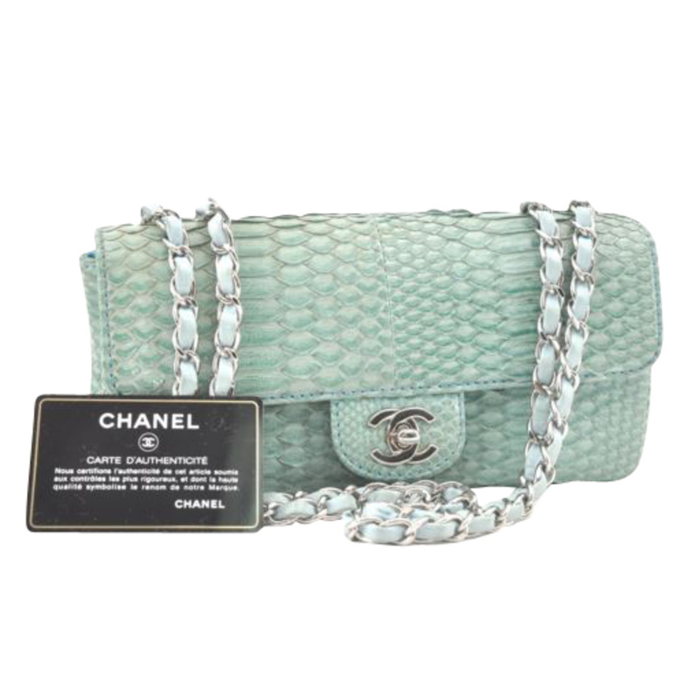 Chanel Python dubbele ketting schouder