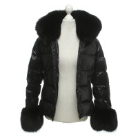 Moncler Quilted jacket with fur trim