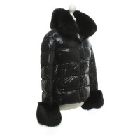 Moncler Steppjacke mit Pelzbesatz