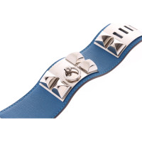 Hermès Collier de Chien Armband in Pelle in Blu
