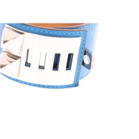 Hermès Collier de Chien Armband Leer in Blauw