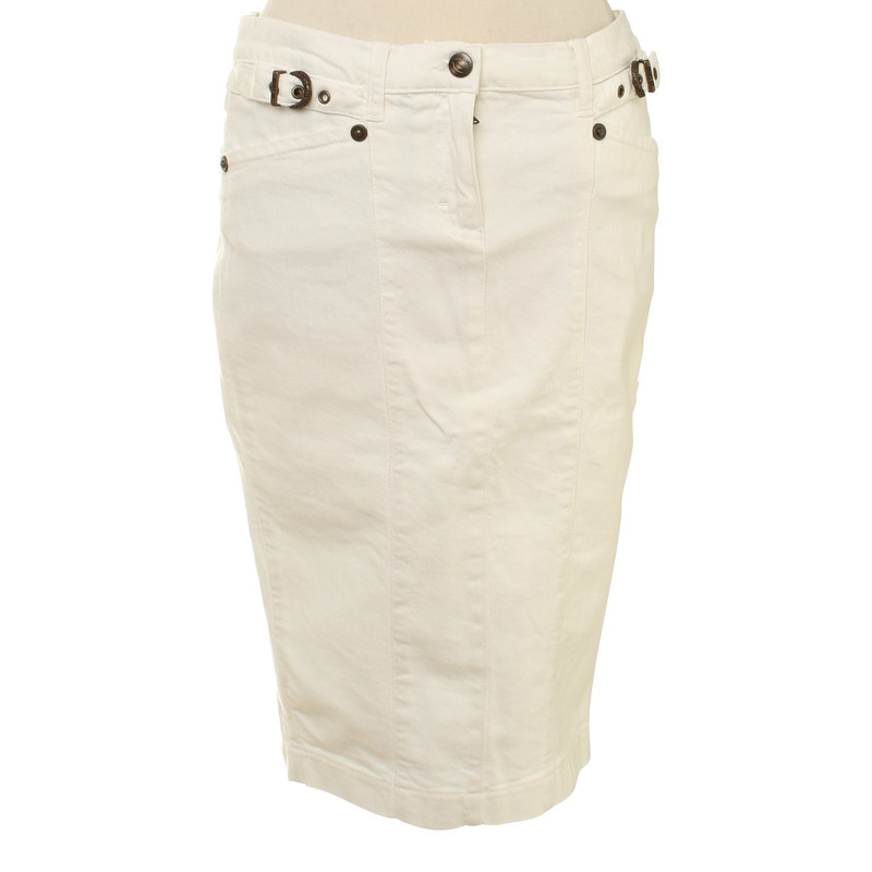 Just Cavalli Cotton skirt in white