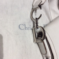 Christian Dior Saddle Bag en Cuir en Blanc