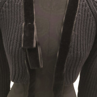 Gucci Cardigan in maglia a coste blu scuro