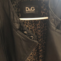 Dolce & Gabbana Veste en cuir style motard