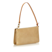 Louis Vuitton Pochette Mini Leer in Beige