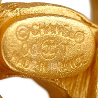 Chanel Orecchini con clip a tono oro CC