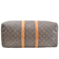 Louis Vuitton Keepall 45 in Tela in Marrone