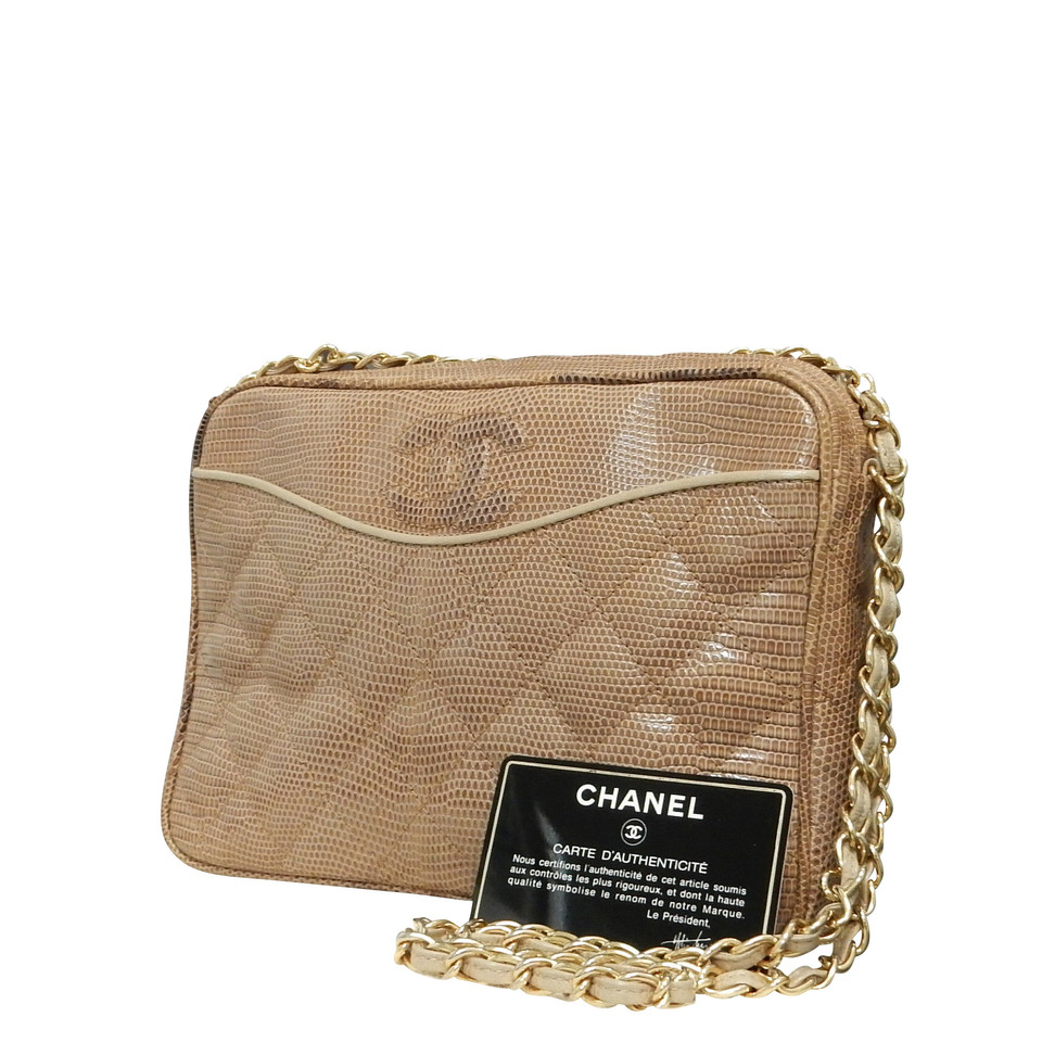 Chanel Schoudertas gemaakt van hagedisleer