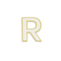 Rebelle Alfabet sticker R