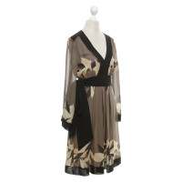 Jo Nu Fui  Silk dress with pattern