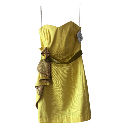 Badgley Mischka Kleid in Gelb