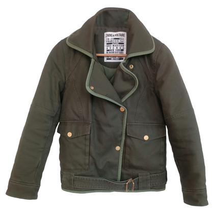 Zadig & Voltaire Jacket/Coat Cotton in Khaki