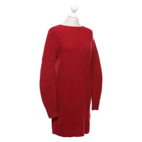 Burberry Robe en tricot rouge