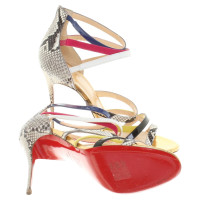 Christian Louboutin Sandaletten aus bunten Lederriemen