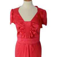 Hugo Boss roze zijden jurk