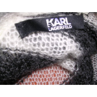 Karl Lagerfeld Pullover in Schwarz/Weiß