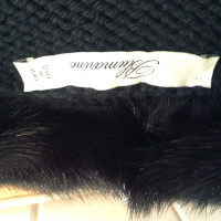 Blumarine Cardigan with mink fur trim