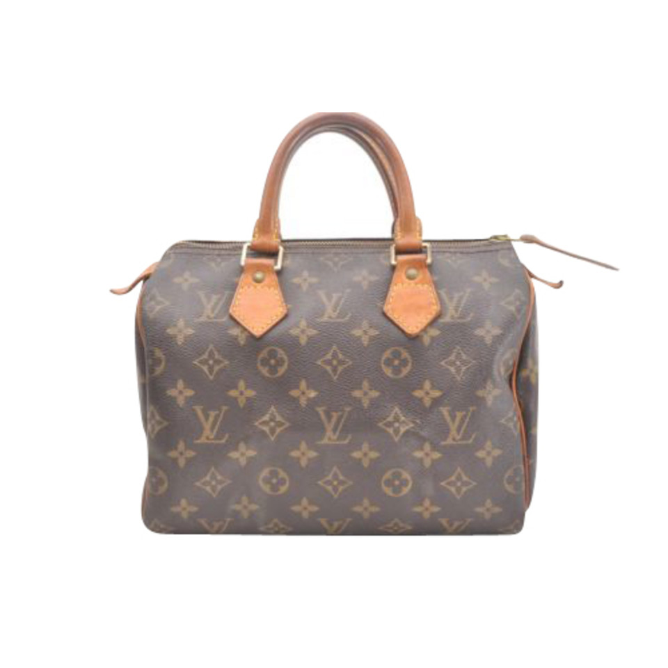 Louis Vuitton Speedy 25 in Tela in Marrone