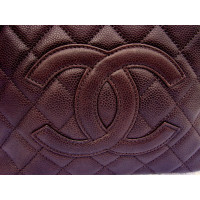 Chanel Shopping Bag aus Leder in Braun